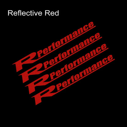 Reflective Car Wheel Stickers – Rim Hub Racing Style Vinyl Decals, Waterproof Auto Accessories - Reflective Silver / 1 Set