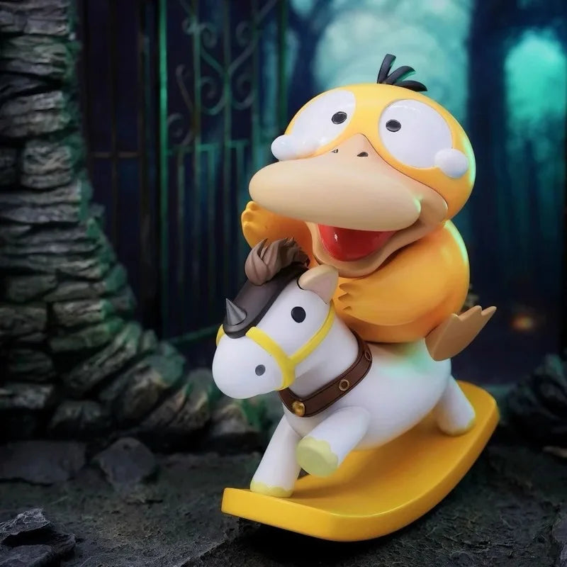 Pokemon Psyduck Rocking Horse GK Figure Desktop Collectible Statue