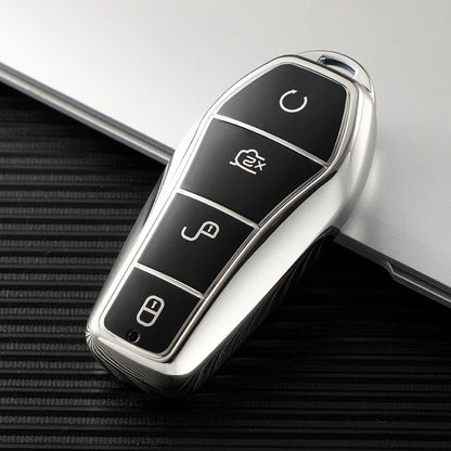 BYD Atto 3 Han EV Dolphin TPU Key Case Cover - 4 Button Protection
