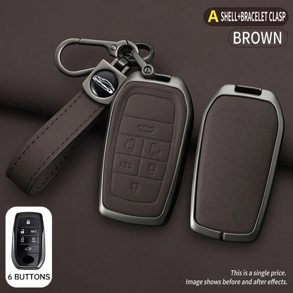 Zinc Alloy Car Key Cover Case for Toyota Alphard Previa Voxy