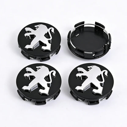 4Pcs Peugeot Wheel Center Hub Caps