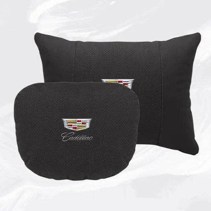 Cadillac Escalade Breathable Neck Pillow & Lumbar Support XT4 XT5 ATS CTS SRX XTS BLS GT4 - headrest 1pc white