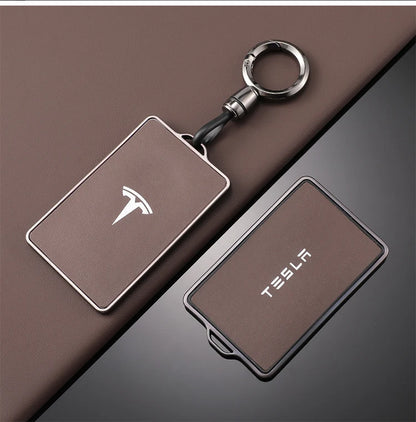 TPU Leather NFC Key Case Cover Tesla Model 3 S X Y Protection