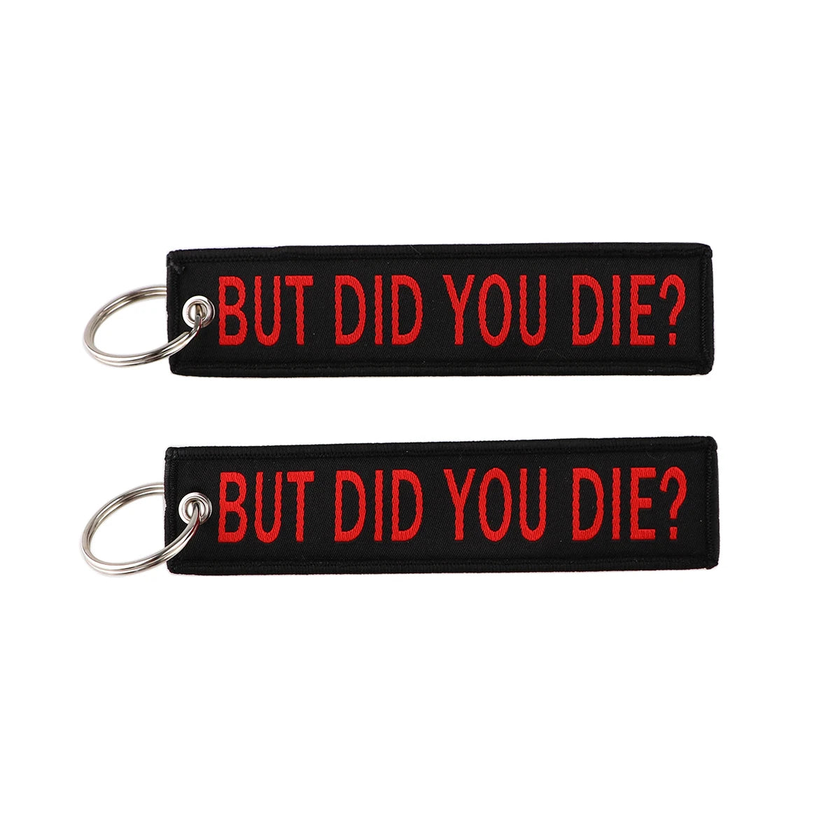 Embroidered Keys Tag Keychain - Personalized Key Identifier Fob
