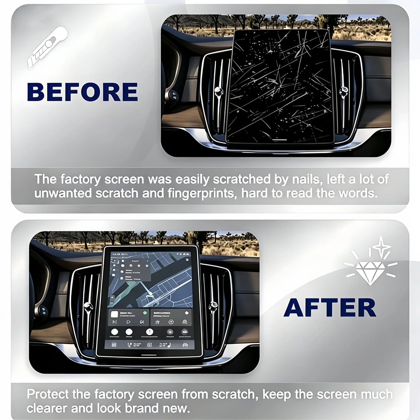 Geely EX5 EM-i 2025 2026 GPS Navigation Tempered Glass Screen Protector