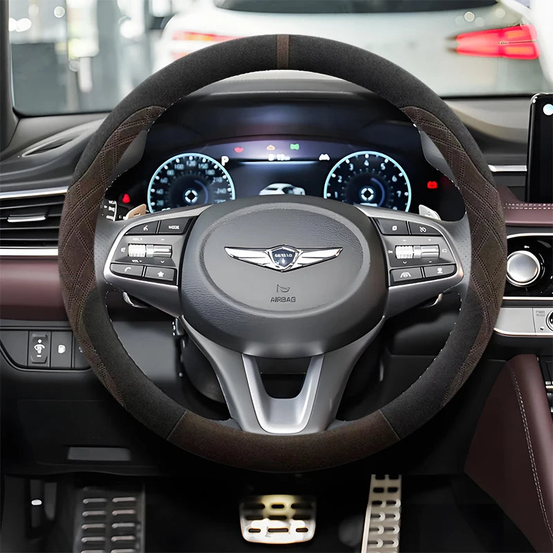 Genesis Suede Steering Wheel Cover