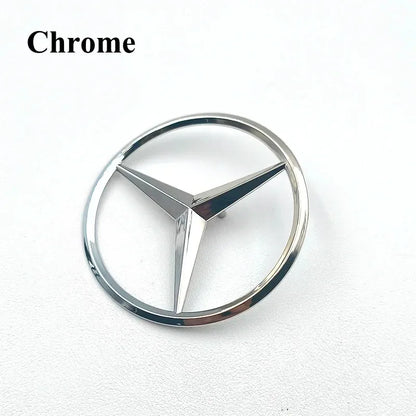 Mercedes-Benz 3D Star Rear Trunk Emblem Badge - Chrome / C W204
