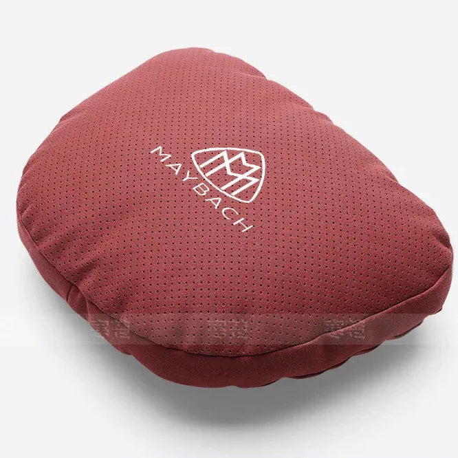 Maybach Suede Car Headrest Pillow & Lumbar Support