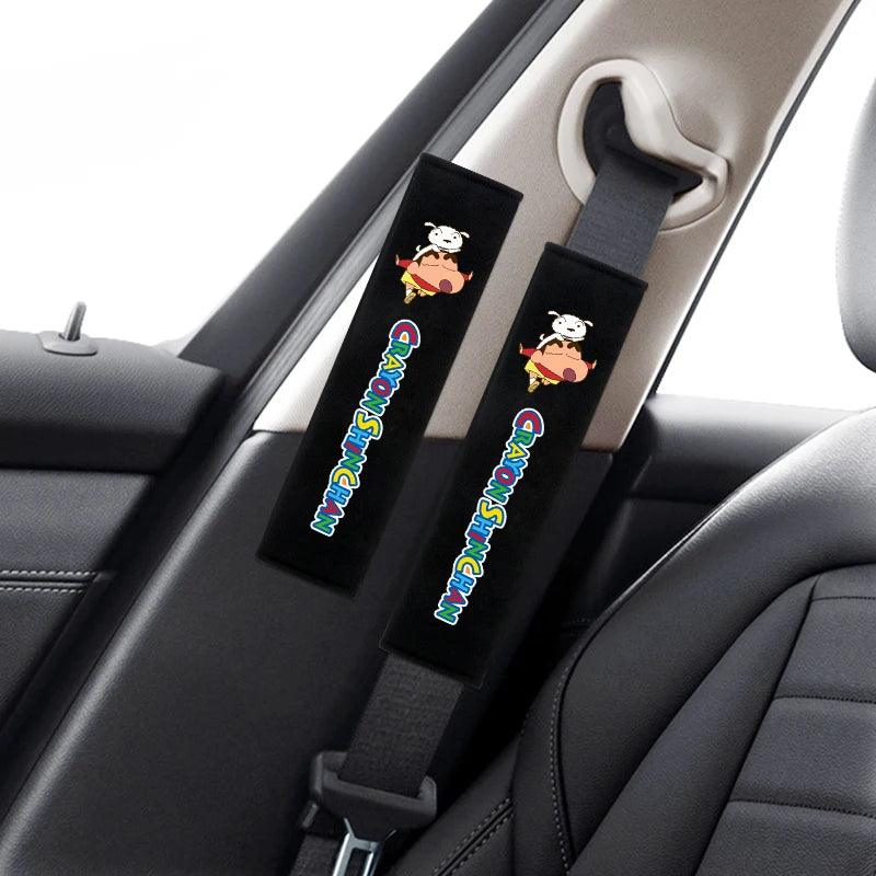 Crayon Shin-chan Soft Plush Car Seat Belt Shoulder Pad Covers