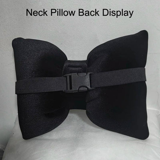 Diamond Bow Car Neck Pillow - Rhinestone Crystal Auto Headrest