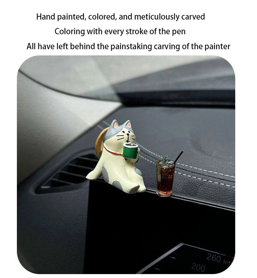 Cute Kitten Car Dashboard Ornament