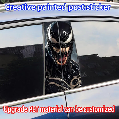 Venom Car Stickers – B-Pillar Center Column Vinyl Decals, Waterproof & Scratch-Proof - 1