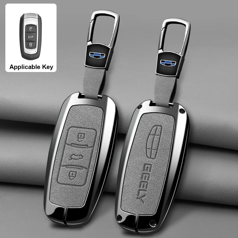 Alloy Remote Key Case for Geely Emgrand 7 EX7 GT GC9 GX3 Atlas GS
