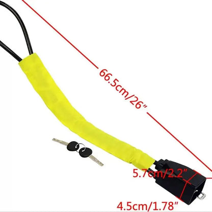 Steel Car Steering Wheel Lock with Seat Belt Anti-Theft, 2 Keys