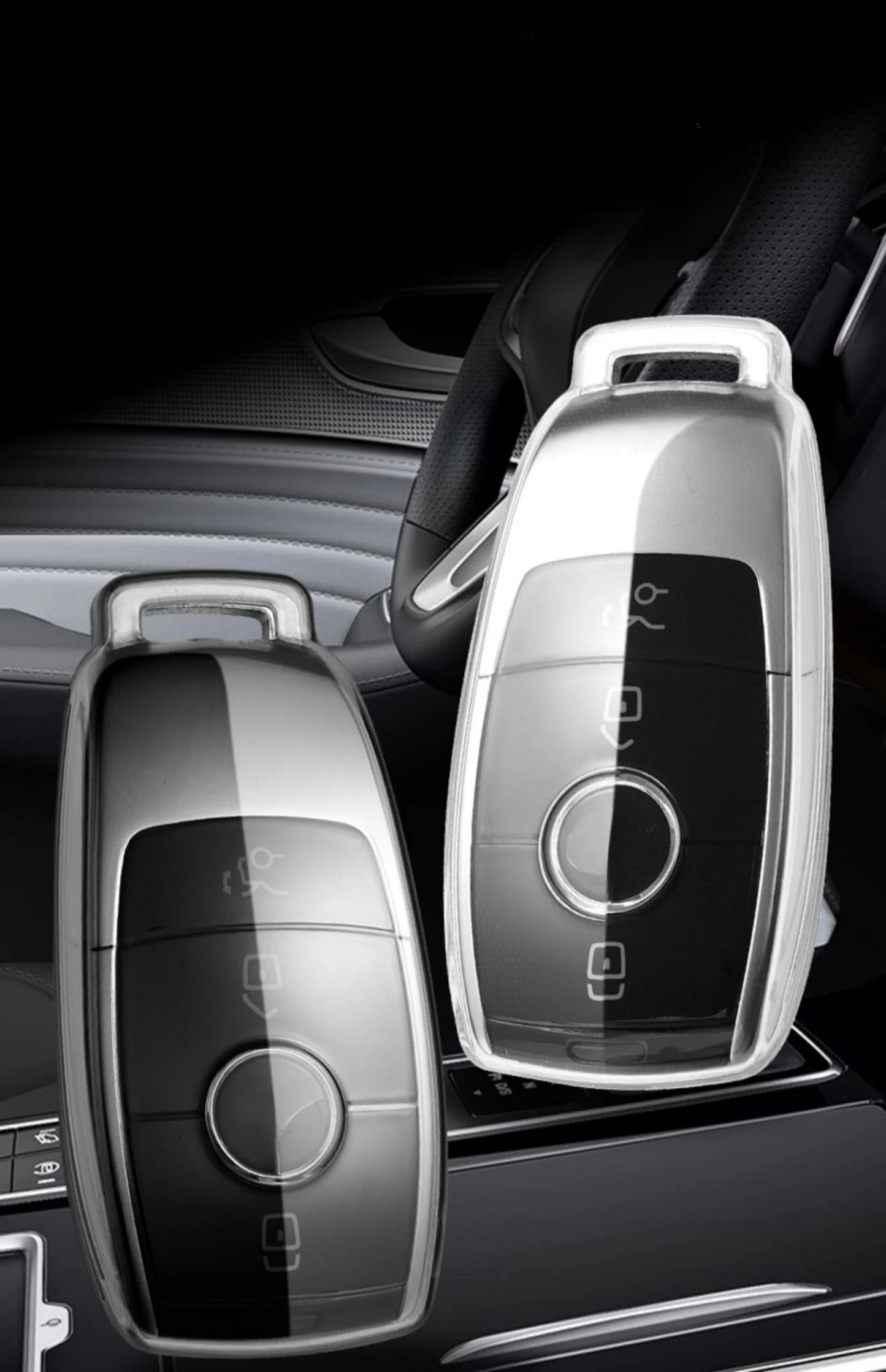 Mercedes-Benz Clear TPU Key Fob Case — C, E, S and GLC Class
