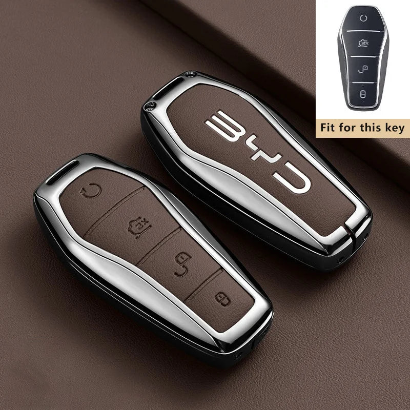 Zinc Alloy Key Case for BYD Tang L EV DM DMi Remote Fob Protection