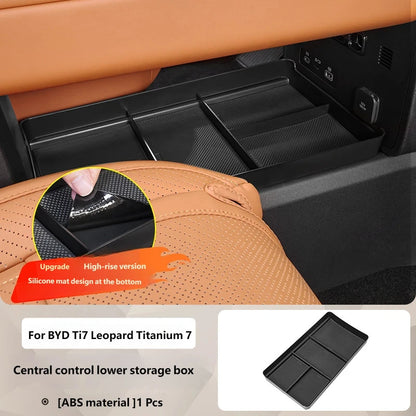 BYD Ti7 Behind-Screen Dashboard Storage Box - ABS black
