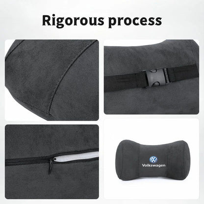 VW Suede Car Headrest Pillow