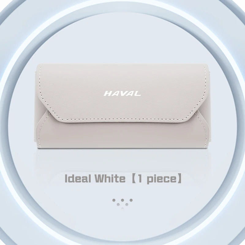 Haval Magnetic Leather Car Sunglasses Case