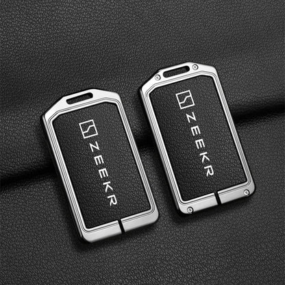 Zeekr 7X 009 007 001 NFC Zinc Alloy Leather Key Cover Case Chain