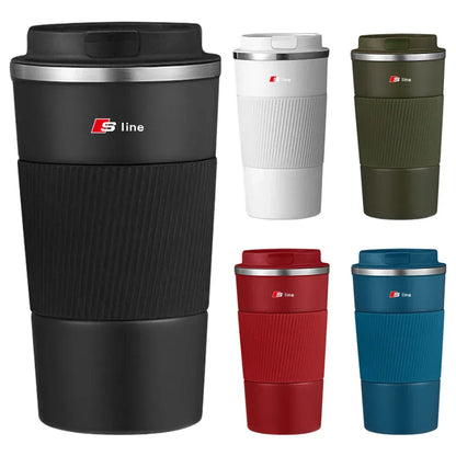 Audi Stainless Steel Thermos Mug - A3 A5 A6 A7 Q3 Q5 Q7 TT S-Line
