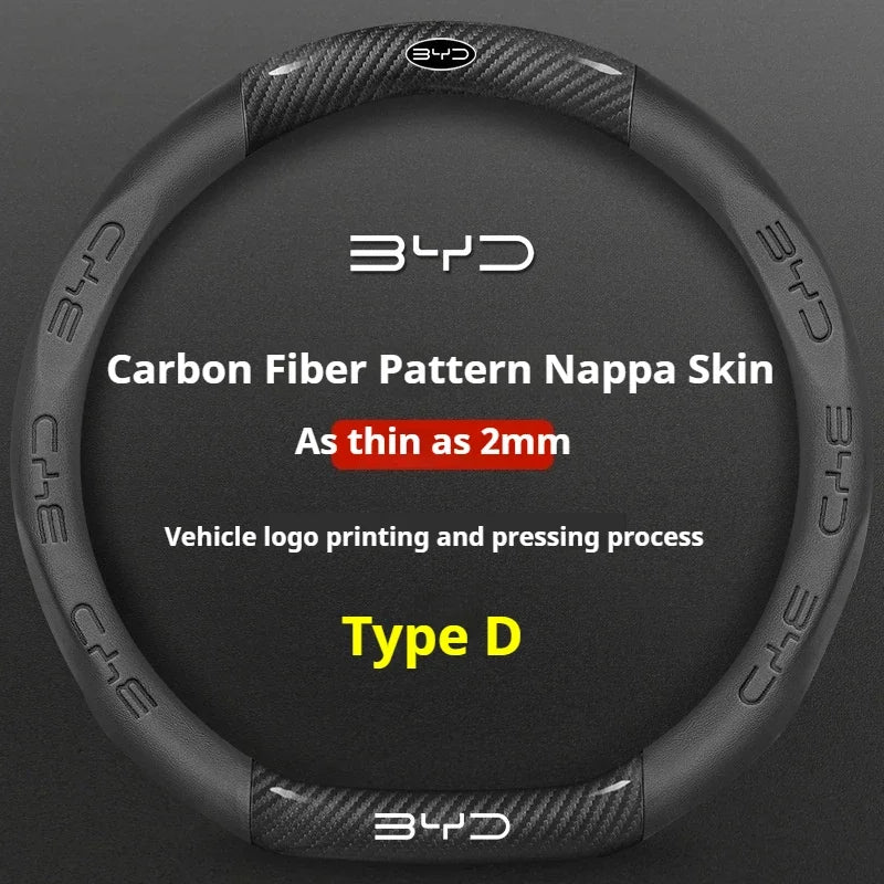 BYD Premium Leather Steering Wheel Cover