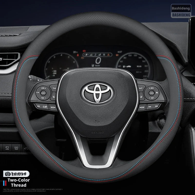 Toyota Anti-Slip Steering Wheel Cover - Dual-Colour Wire