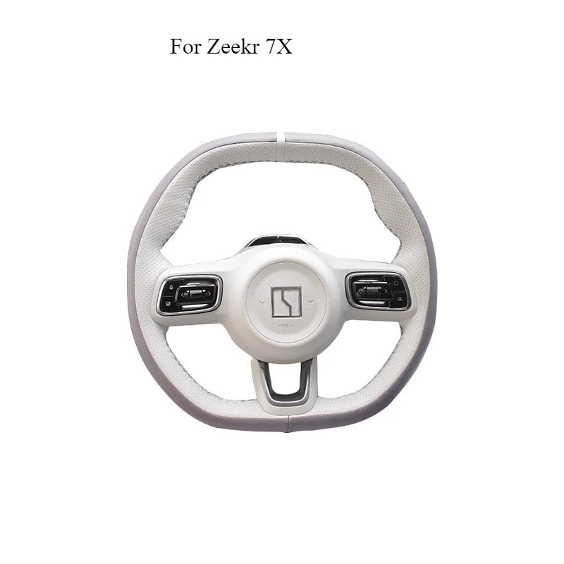 Zeekr 7X Premium Hand Stitched Leather Steering Wheel Cover