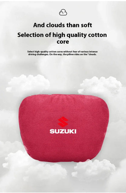 Suzuki Car Headrest & Waist Pillow - Beige Headrest