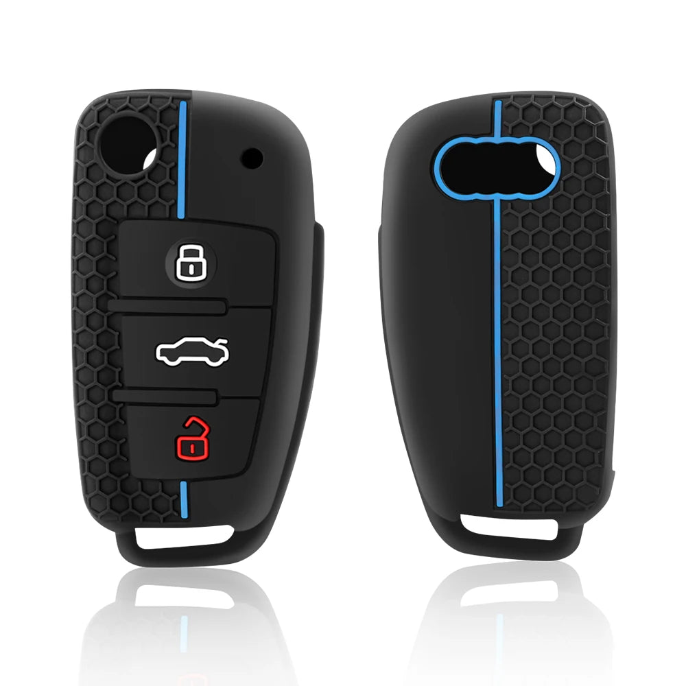 Audi Silicone Key Cap Set — A3, A4, A6, Q3, Q7, TT and RS