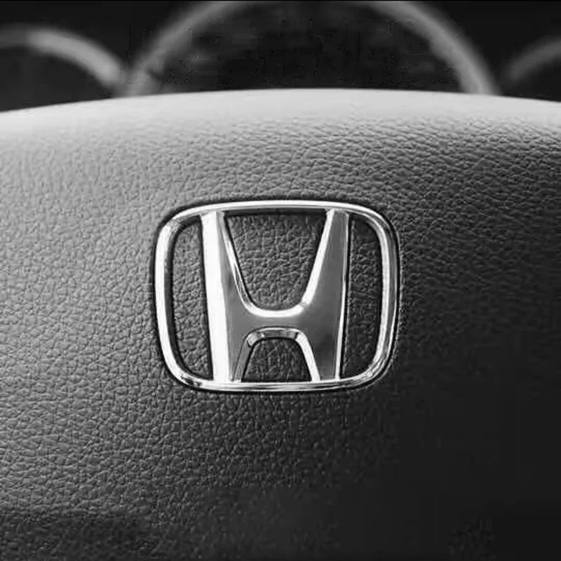 Honda Steering Wheel Emblem – 50/53mm Car Badge Decal