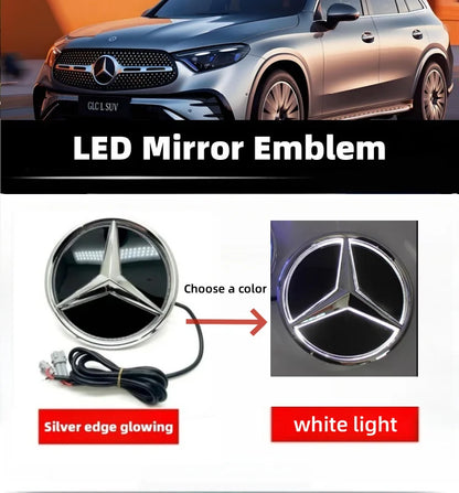 LED Illuminated Mercedes-Benz Star Grille Emblem – Front LED Logo Badge
