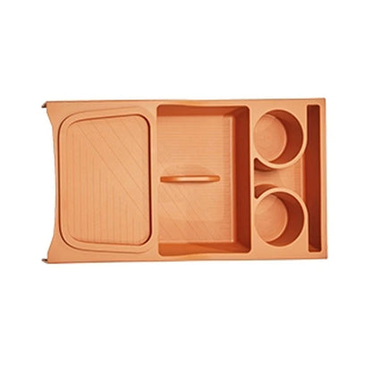 For BYD Ti7 Leopard Titanium 7 Accessories 2025 2026 Center Console Storage Box Double Layer Silicone Water Cup Storage Box