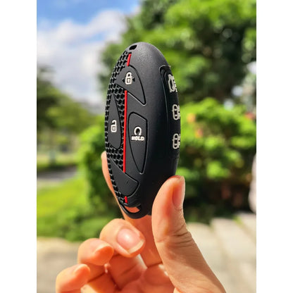 Hyundai Silicone Key Case — Kona, Tucson, Santa Fe, N Line - 3 plus 3 Buttons
