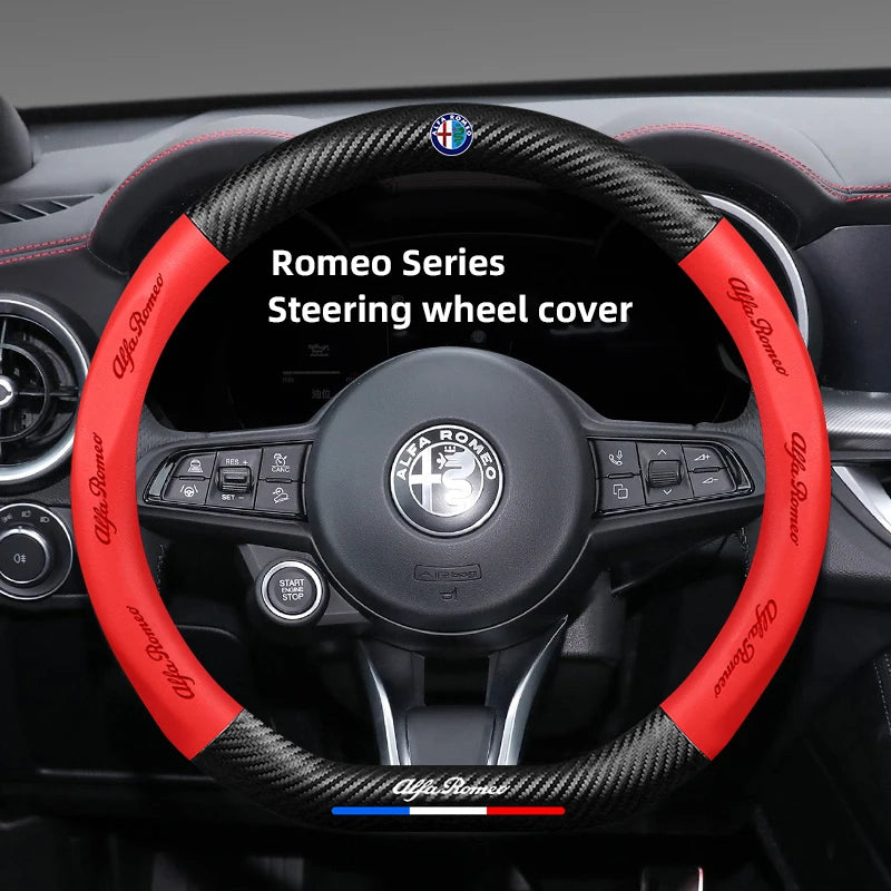 Alfa Romeo Steering Wheel Cover Giulietta Mito 159 Giulia Stelvio