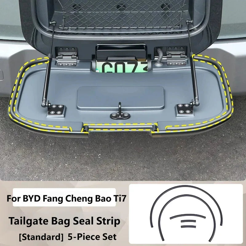 BYD Ti7 Tailgate Sealing Strip - B 5PCS