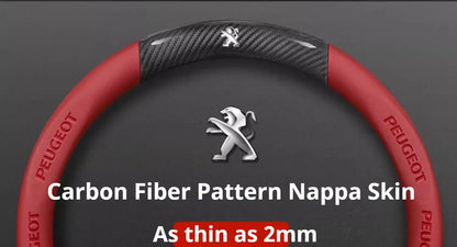 Peugeot Leather Steering Wheel Cover - D Type Black A