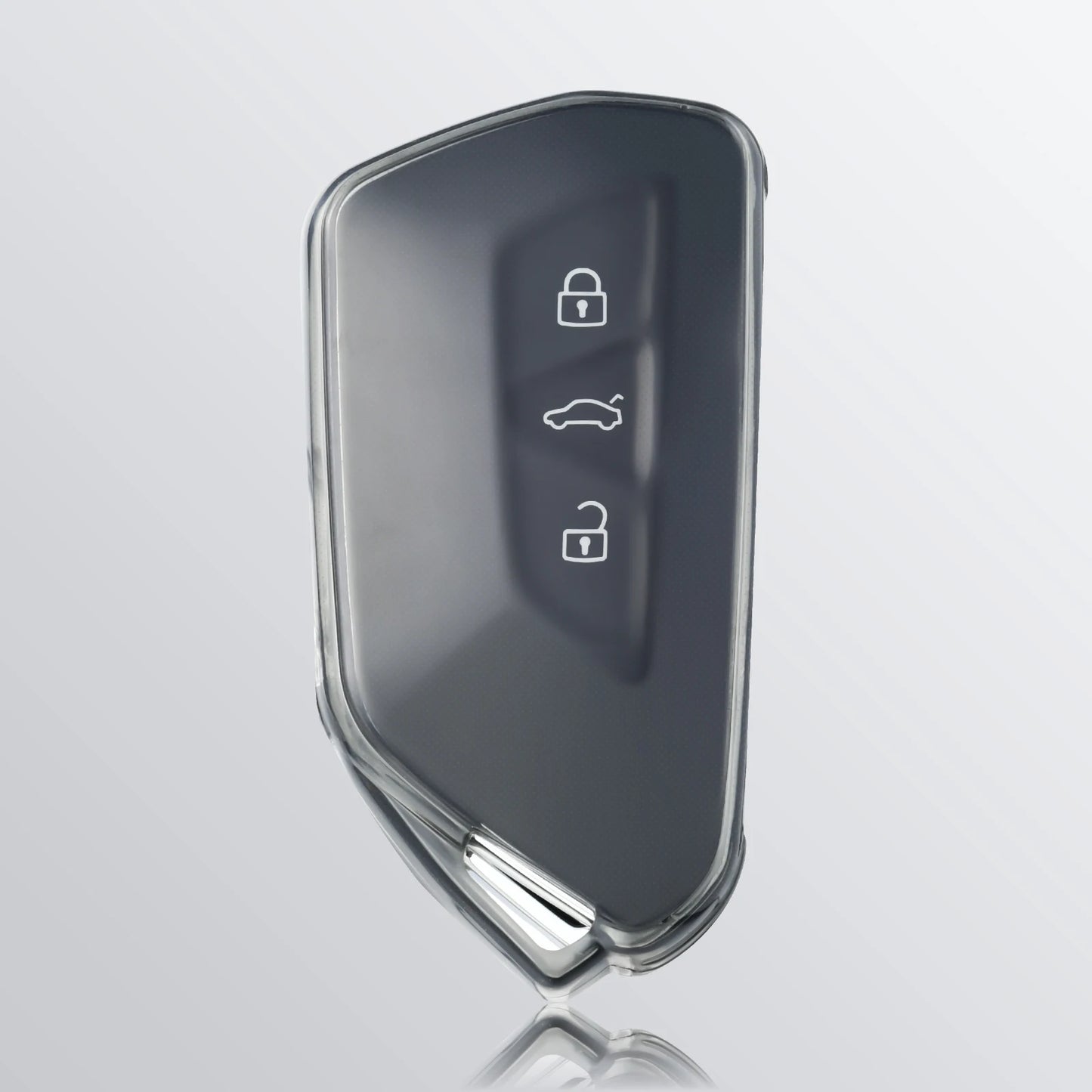 Volkswagen Golf 8 & Skoda Octavia Clear TPU Key Case - Black