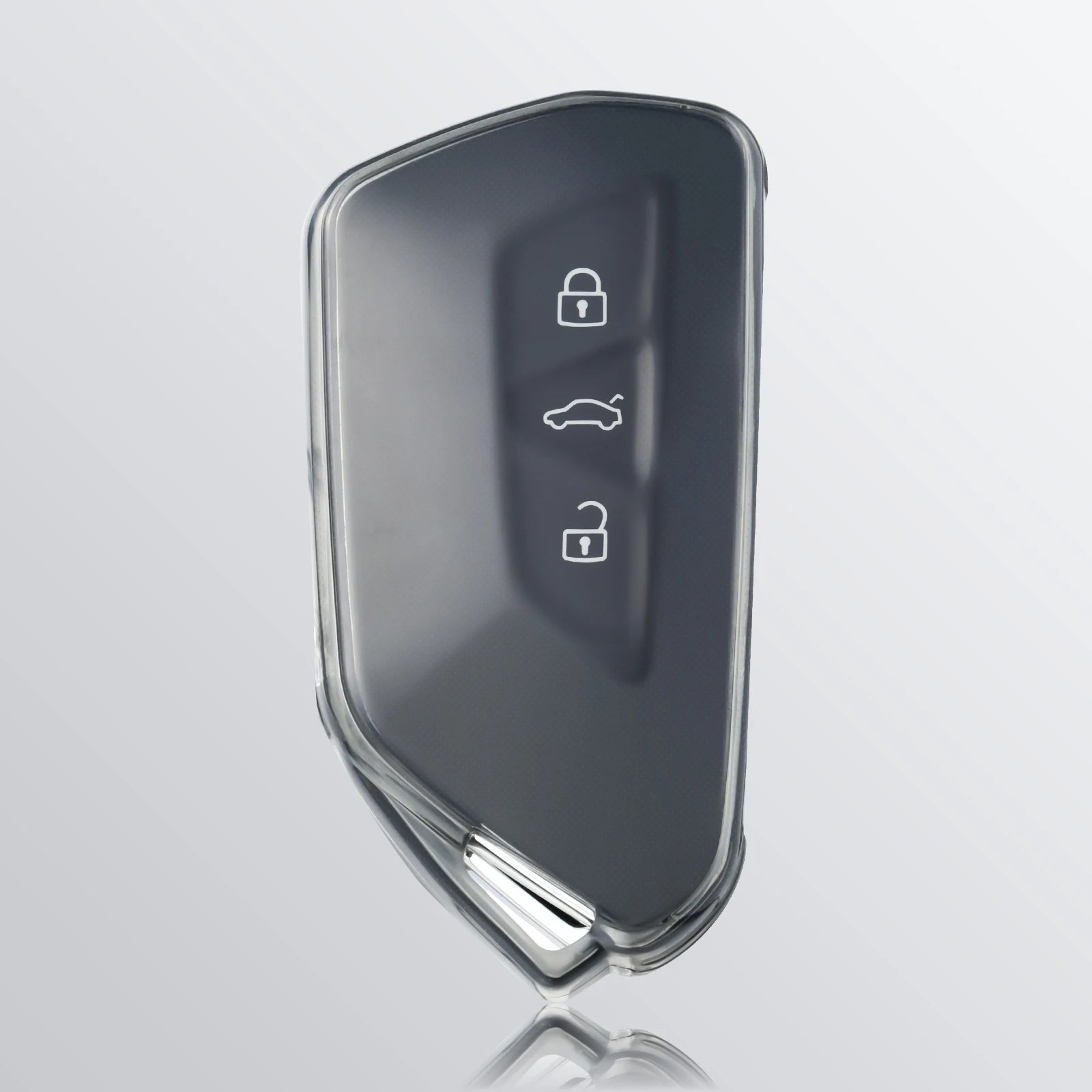 Volkswagen Golf 8 & Skoda Octavia Clear TPU Key Case - Black