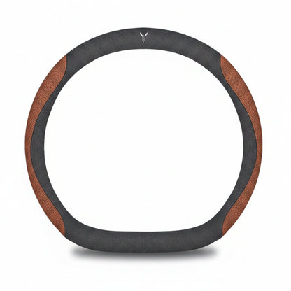VOYAH Carbon Fibre Leather Steering Wheel Cover - Round Shape / Orange