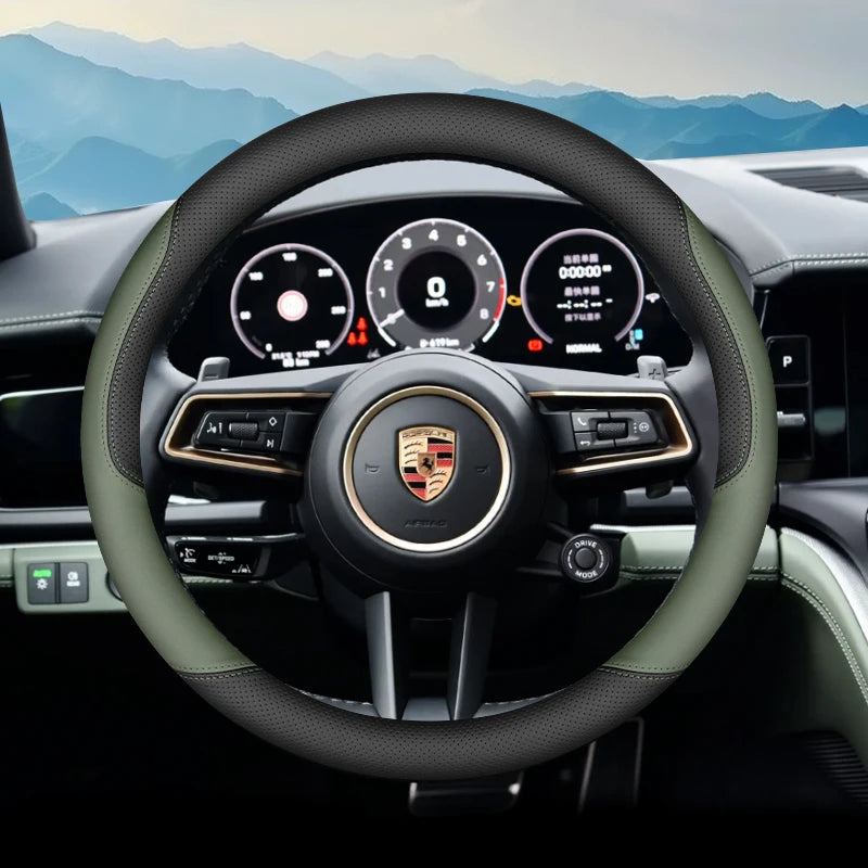 Porsche Leather Steering Wheel Cover 2024-2025