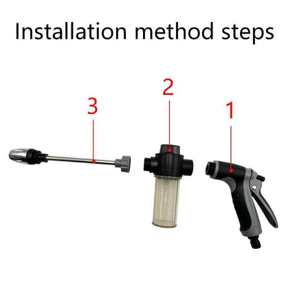 High Pressure Spray Water Gun Hose Nozzle Car Cleaning Wash Tool Kits - 