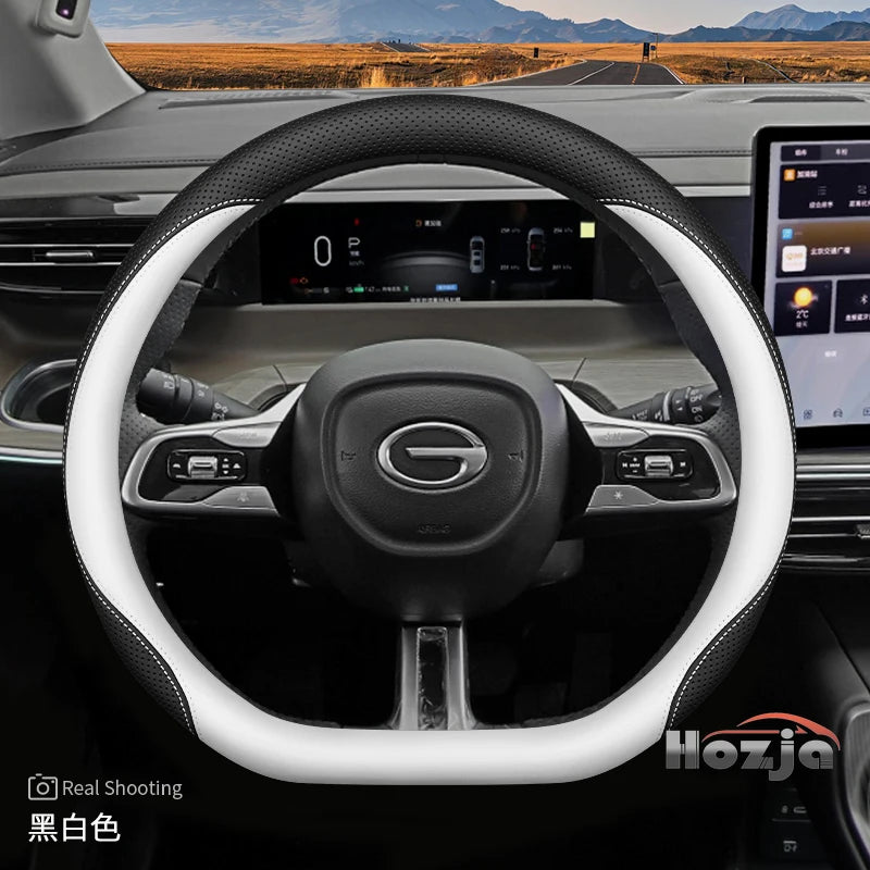 Leather Steering Wheel Cover for GAC GS3 GS4 Emzoom Empow Emkoo