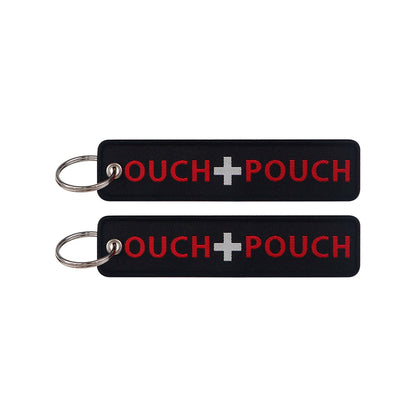 Embroidered Keys Tag Keychain - Personalized Key Identifier Fob