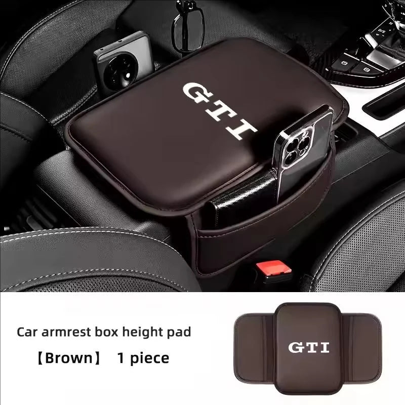 Volkswagen PU Leather Armrest Cushion Storage