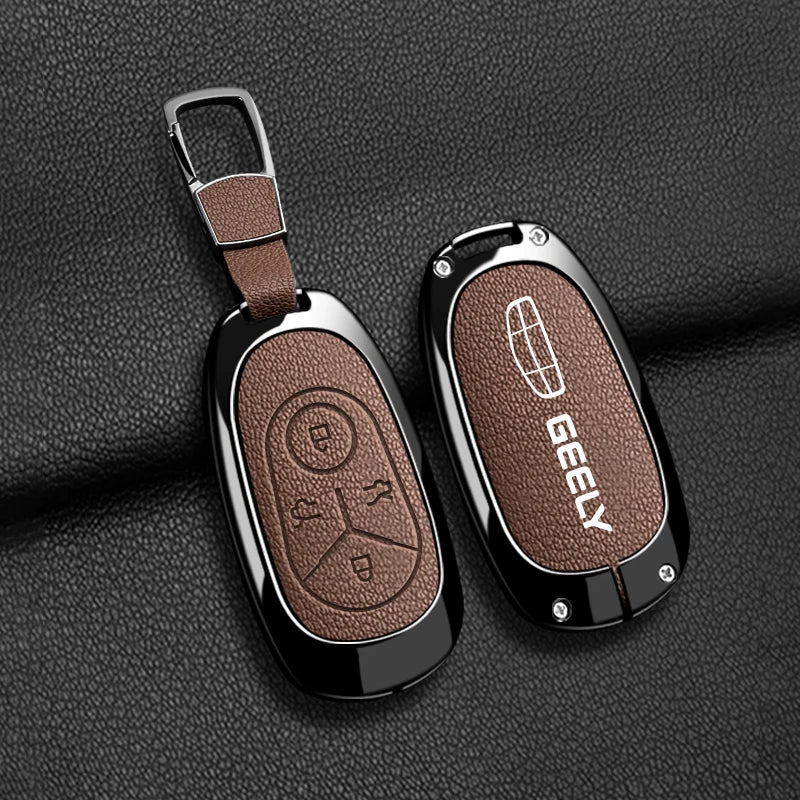 Geely EX2 Proton e.MAS 5 4-button metal key cover - size reference