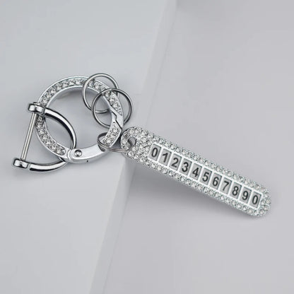 Braided Leather Keychain Loop with Metal Ring