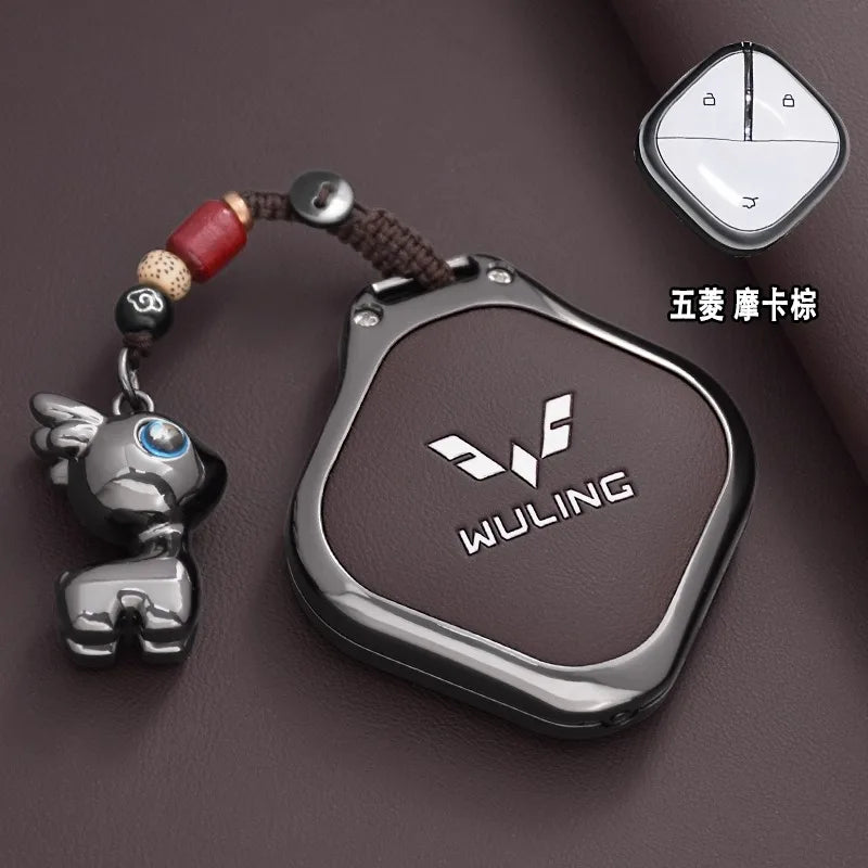 Wuling Zinc Alloy Key Case - Style 14-Brown-1PC / for Wuling