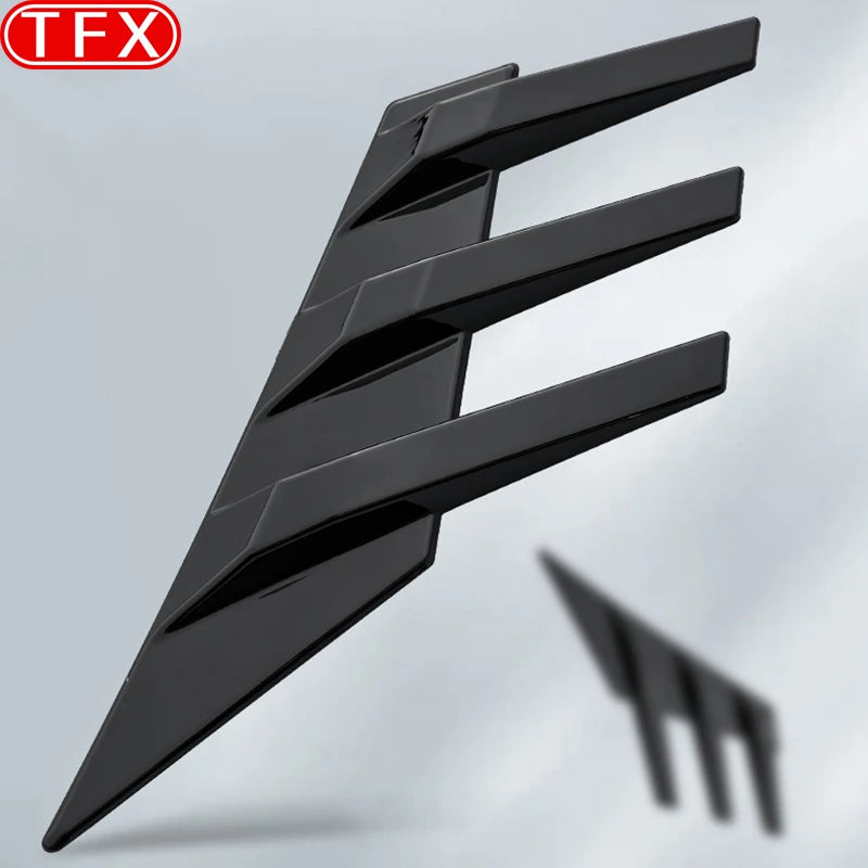 Geely EX5 / Galaxy E5 Rear Window Wind Blade – Sports Louver Wing Modification (2024–2026) - Bright black