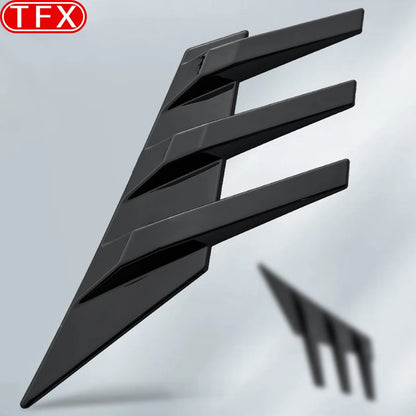 Geely EX5 / Galaxy E5 Rear Window Wind Blade – Sports Louver Wing Modification (2024–2026) - Bright black